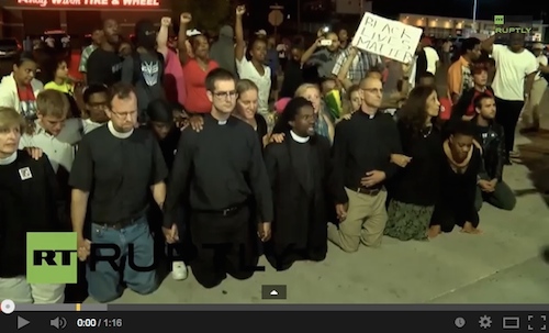 Video: Rev. Sekou and other clergy in Ferguson