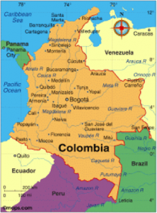 map of Colombia