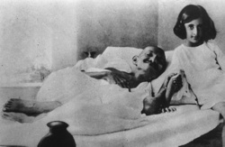 Mahatma and Indira Gandhi