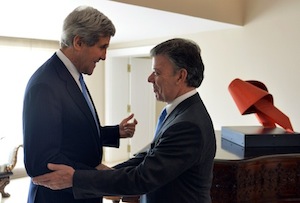 John Kerry and Juan Manuel Santos