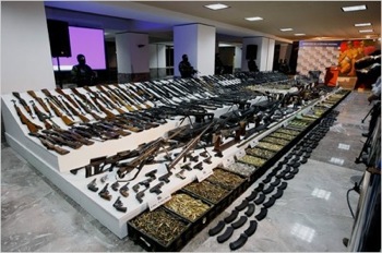 Guns seized in Mexico