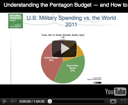 YouTube: Pentagon budget webinar recording